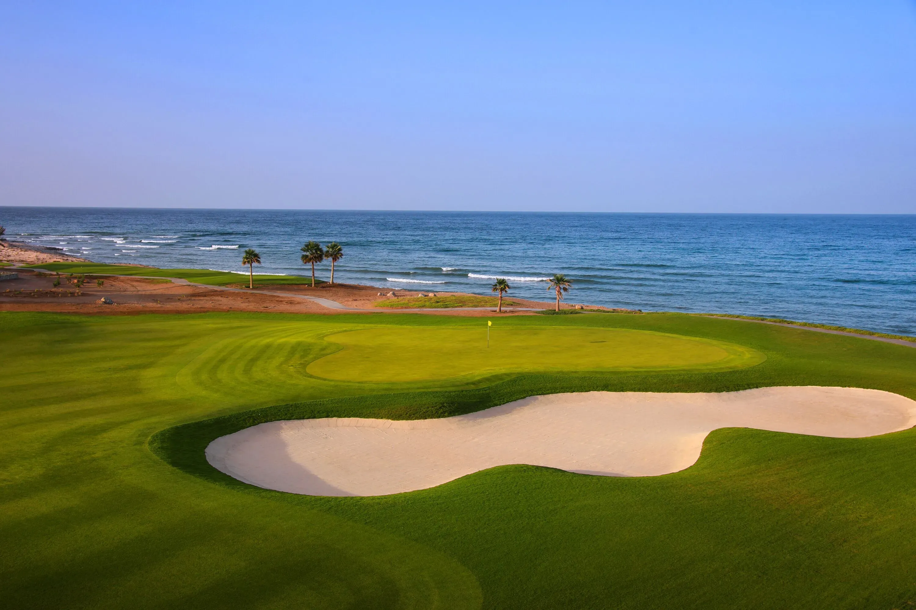 golf field view