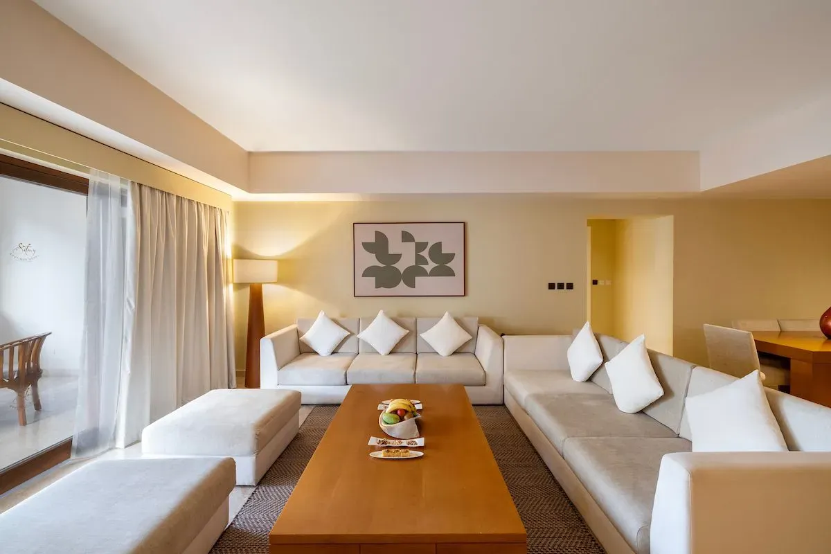 Jebel Sifah hotel One Bedroom Apartment Kitchennette