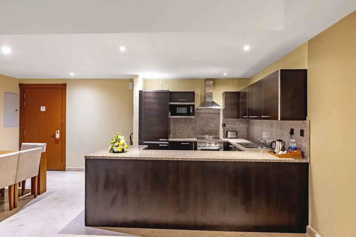 Sifawy Boutique hotel Jebel Sifah Oman One Bedroom Apartment Living room