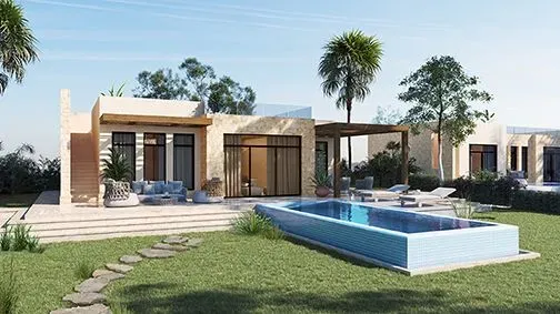 view of building and pool