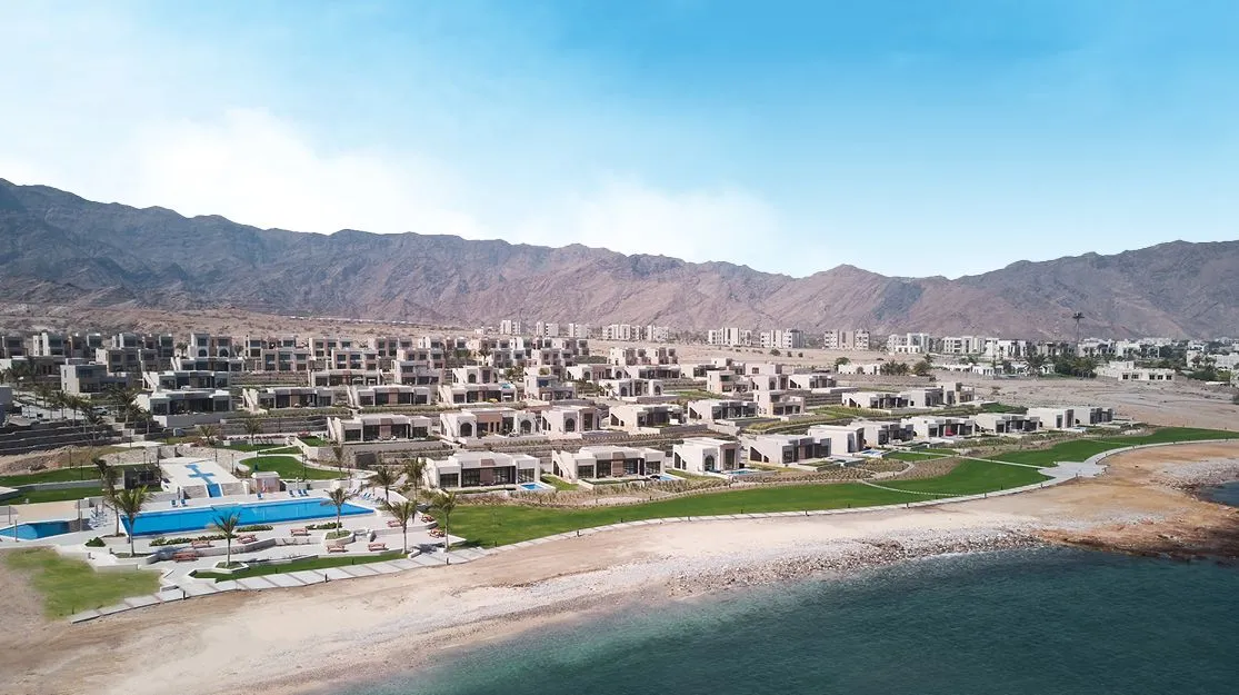 the beachfront view